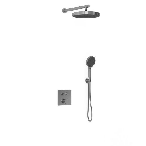 Душевая система Vincea VSFW-4I212GM встраиваемая в стену цвет вороненая сталь - фото 2