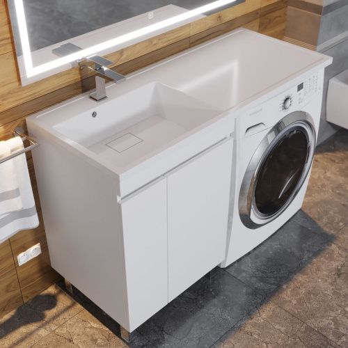 Тумба с раковиной Uperwood Magenta 51930205156 120х50 цвет белый - фото 5