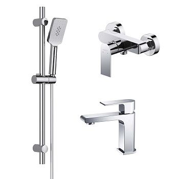 Комплект смесителей Aquatek ЛИРА AQ1431CR хром