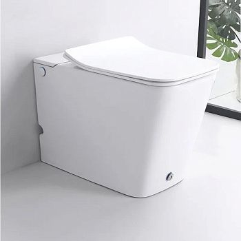 Унитаз приставной Cerutti SPA CT7269 белый с сиденьем микролифт безободковый импульсный смыв