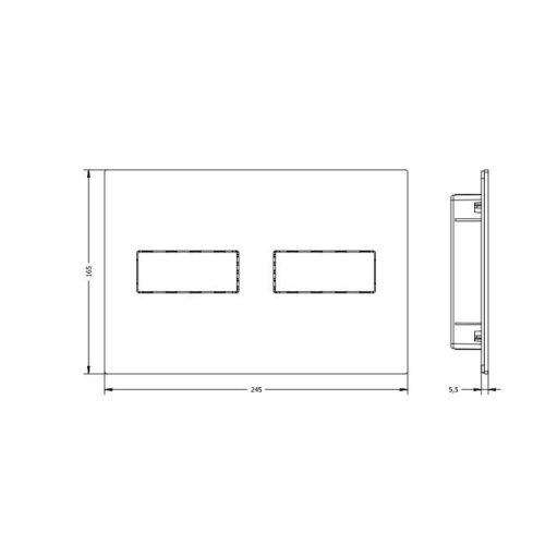 Клавиша смыва механическая Artceram ATELIER 711.000.BM цвет черный - фото 2