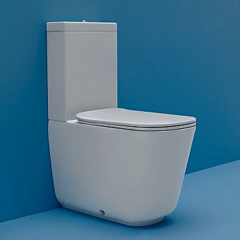 Чаша унитаза напольная Kerasan Tribeca 511701 цвет черный без бачка без сиденья каскадный смыв