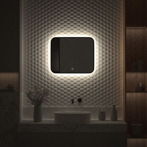 Зеркало с подсветкой Defesto AURA DF 2963SH 60х50 подвесное - фото 5