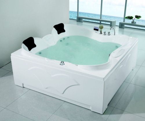 Ванна акриловая гидромассажная Gemy G9089 O L 185х185 пристенная квадратная с каркасом - фото 2