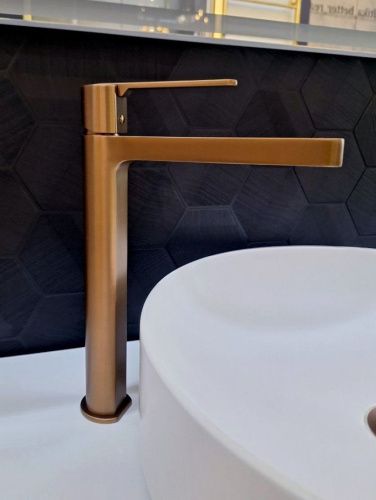 Смеситель для раковины AltroBagno Unione AltroBagnoUnione010223BC на столешницу медь - фото 4