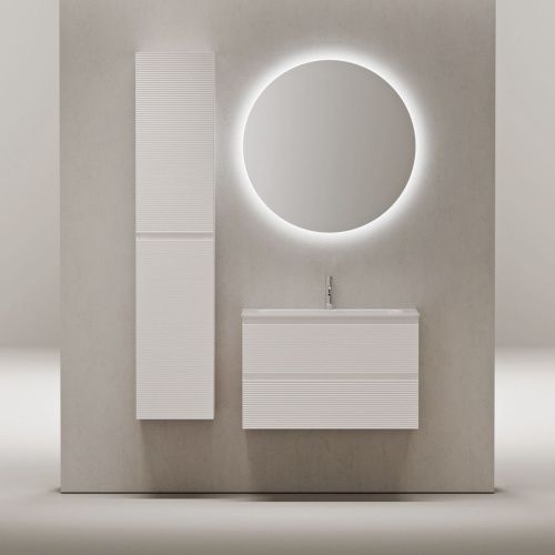 Тумба под раковину Sancos FOLK FL80W 80х40 подвесная цвет белый - фото 2