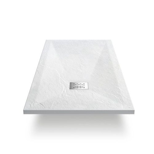 Душевой поддон из искусственного камня Vincea H25 VST-4SR8010W 100х80 белый - фото 3