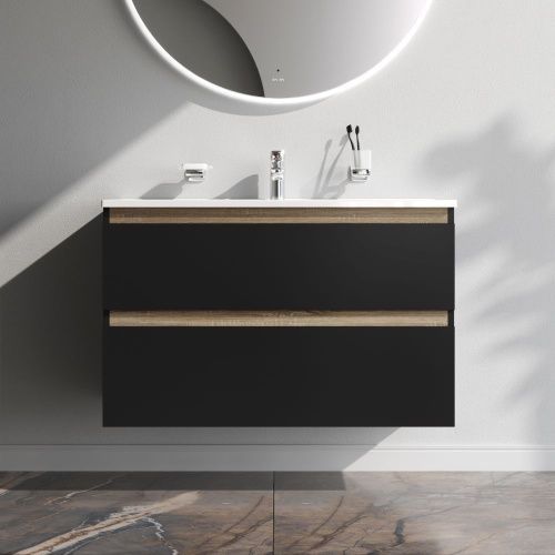 Тумба под раковину Am.Pm X-Joy M85AFHX1002BM 100х40 подвесная цвет черный