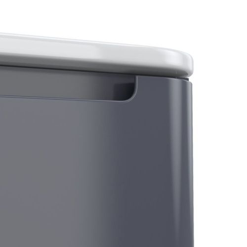 Тумба с раковиной Iddis Edifice EDI80D0i95K 80х50 подвесная цвет серый - фото 4