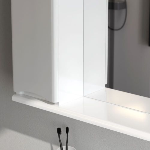 Зеркало-шкаф Am.Pm Like M80MPL0651WG 70х80 подвесной цвет белый - фото 5