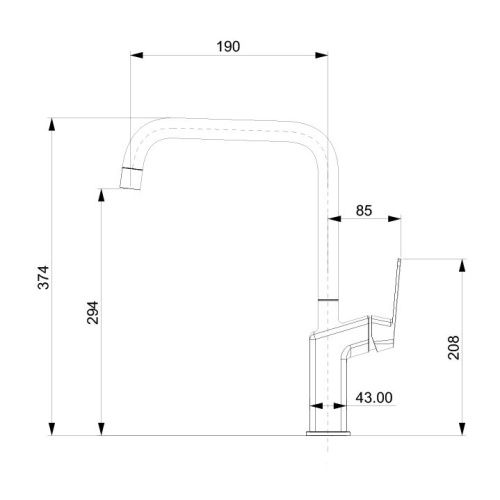 Смеситель для кухни Tokito NAGOYA TOK-NAG-1013 на мойку хром - фото 3