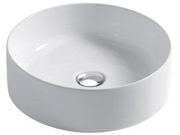 Раковина керамическая Disegno Ceramica Slim SL04000001 40х40 накладная цвет белый