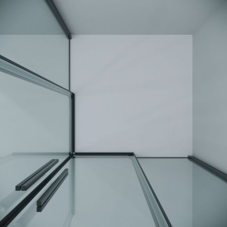 Душевая дверь Grossman Galaxy 1/2.K33.01.11.42.00 110х195 стекло прозрачное профиль графит