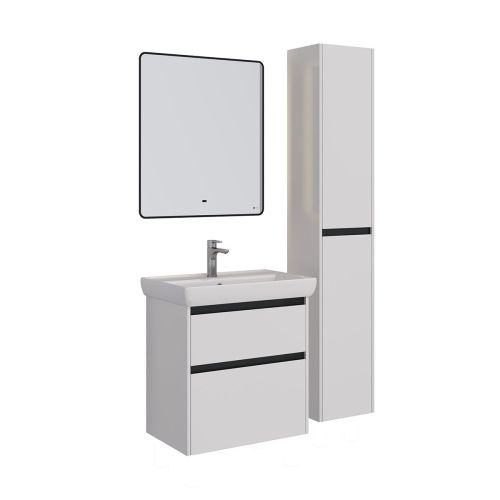 Зеркало LeMark Mioblack LM70ZM-black 70х80 подвесное - фото 5