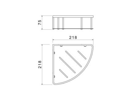 Полка в ванную комнату Aquatek AQ4926MB