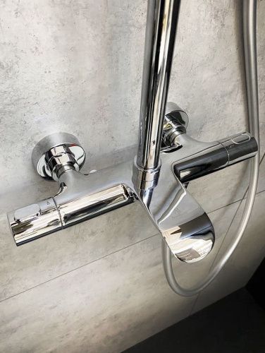 Душевая стойка AltroBagno Costanza AltroBagnoCostanza030412Cr настенная цвет хром - фото 3