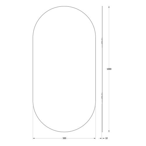 Зеркало Evoform Primary BY 0122 50х100 подвесное - фото 2