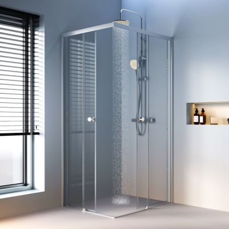 Душевой уголок Am.Pm X-Joy W94G-403-10080-MТ 100х80 стекло прозрачное профиль хром без поддона