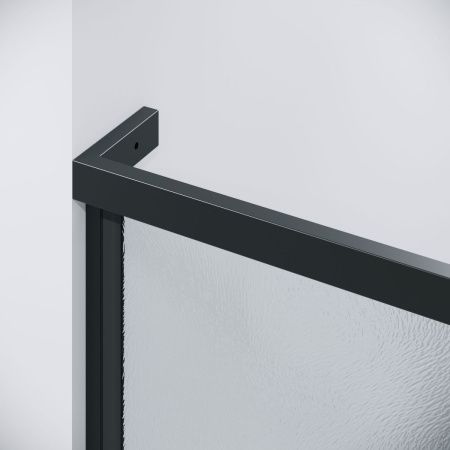 Душевой уголок Grossman Pragma 120.K33.03.1010.21.02 100х100 стекло шиншилла профиль черный без поддона