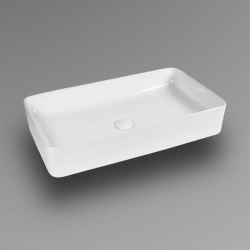 Раковина из сантехнического фарфора Bond Cube S54-620 60х40 накладная цвет белый без отверстий под смеситель - фото 5