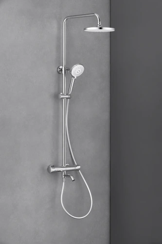 Душевая стойка Arrow AMG13SH848U2BC настенная цвет черный с термостатом - фото 3