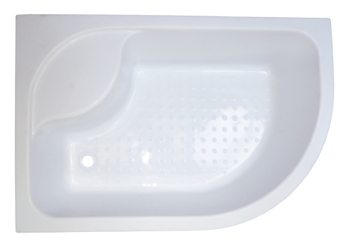 Душевой уголок Royal Bath BK RB8120BK-T-L 120х80 стекло прозрачное профиль белый с поддоном - фото 4