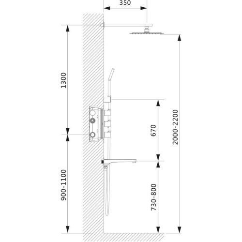 Душевая система Timo Petruma SX-5149/00SM встраиваемая в стену цвет хром с термостатом - фото 5