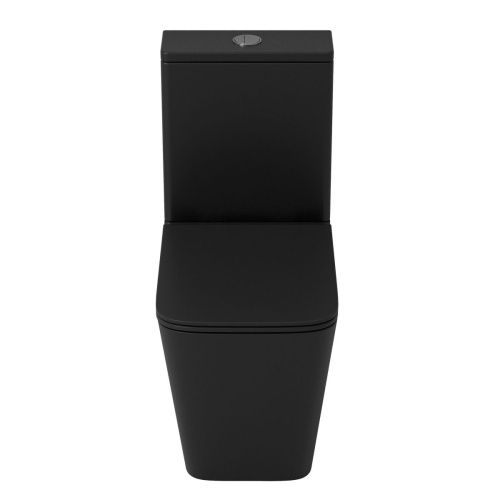 Унитаз напольный с бачком Grossman Торнадо GR-4418BMSQ черный с сиденьем микролифт безободковый смыв торнадо - фото 2