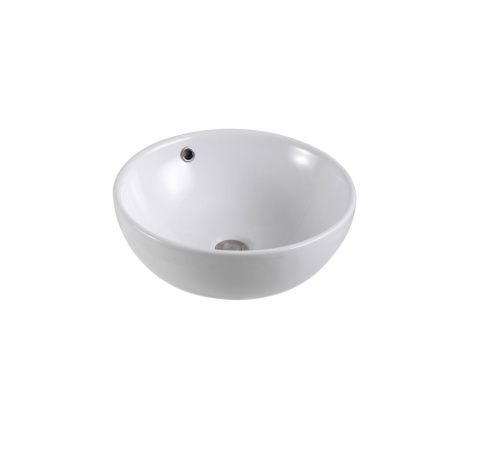 Раковина из сантехнического фарфора Aquatek AQ5354-00 40х40 накладная цвет белый без отверстий под смеситель - фото 5