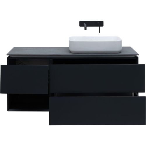 Тумба под раковину Allen Brau Infinity 1.21007.AM 120х50 подвесная цвет черный - фото 4