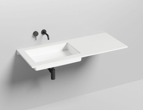 Раковина из искусственного камня S-Stone Salini MAREA 1802214M 60х40 встраиваемая цвет белый без отверстий под смеситель - фото 2