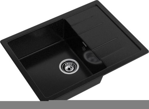 Кухонная мойка Granfest Quadro Q-650L черный 65х50 цвет черный поверхность матовая - фото 2