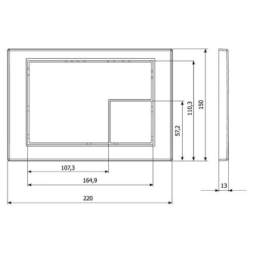 Клавиша смыва механическая KK POL M10 SPP/373/0/K цвет белый - фото 2