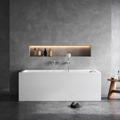 Ванна акриловая Am.Pm Gem W93A-170-075W-A 170х75 пристенная прямоугольная без каркаса - фото 4