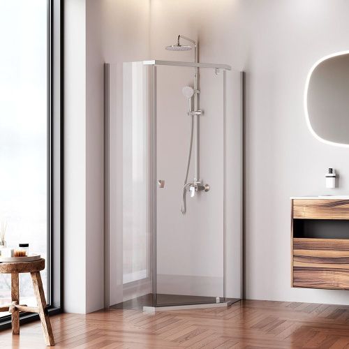 Душевой уголок Am.Pm Sunny W87G-405-9090-MT 90х90 стекло прозрачное профиль хром без поддона