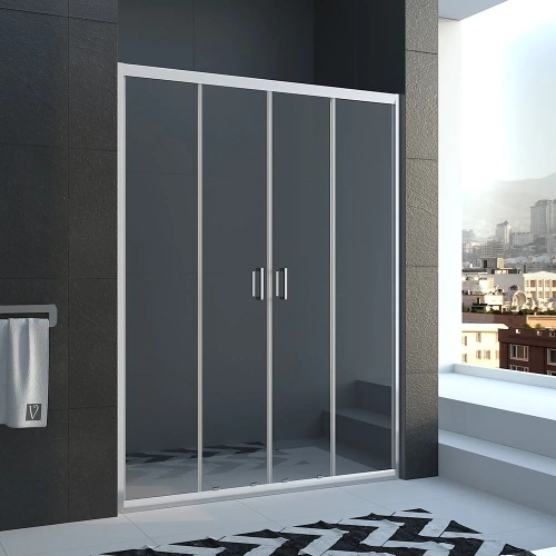 Душевая дверь Veconi Vianno VN45-200-01-19C1 200х185 стекло прозрачное профиль хром