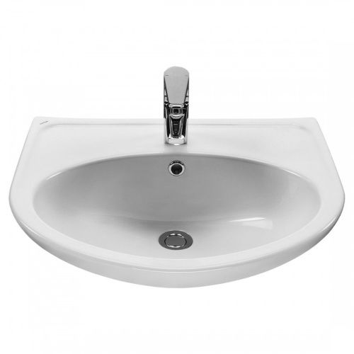 Раковина из сантехнического фарфора Santek Бореаль 1WH110484 60х50 подвесная цвет белый - фото 2