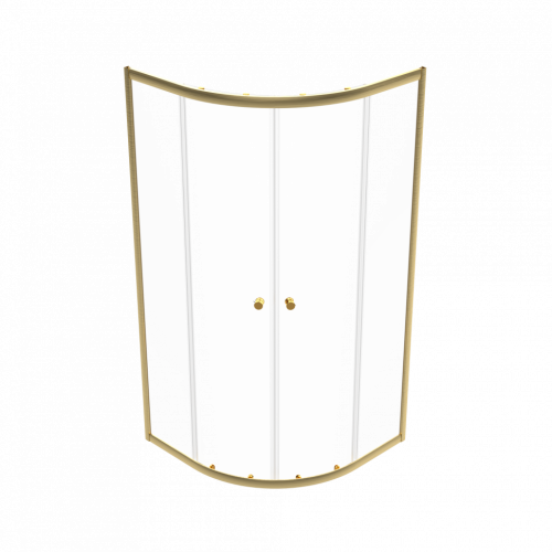 Душевой уголок Тритон Альфа-Голд Щ0000073922 90х90 стекло прозрачное профиль хром без поддона - фото 4