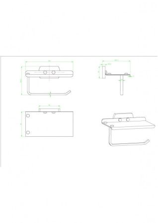 Бумагодержатель CeramaLux Azzuro 95607D