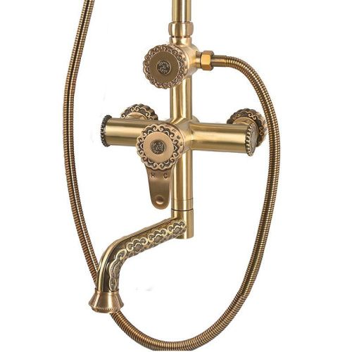 Душевая стойка Bronze de Luxe 10120PR настенная цвет бронза - фото 4