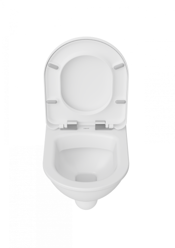 Чаша унитаза подвесная Creavit Selin SL320-11CB00E-0000 цвет белый без сиденья душевой смыв - фото 3