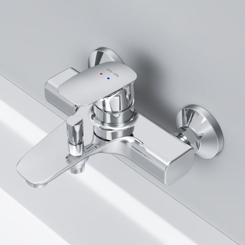 Смеситель для ванны и душа Am.Pm Spirit V2.1 F71A10000 настенный хром - фото 4