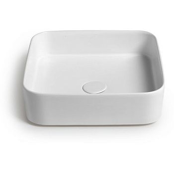 Раковина керамическая White Ceramic Blade W050701 40х40 накладная цвет белый