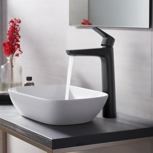 Смеситель Aquatek БЕТТА AQ1104MB на раковину черный - фото 5