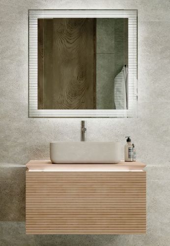 Зеркало Jorno KARAT Kar.02.80/P/W 80х80 подвесное - фото 2