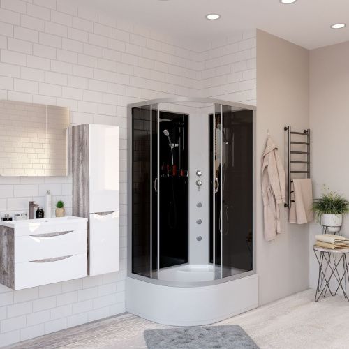 Душевая кабина Niagara Classic 25101434RBKG 120х80 асимметричная без крыши ориентация правая - фото 3