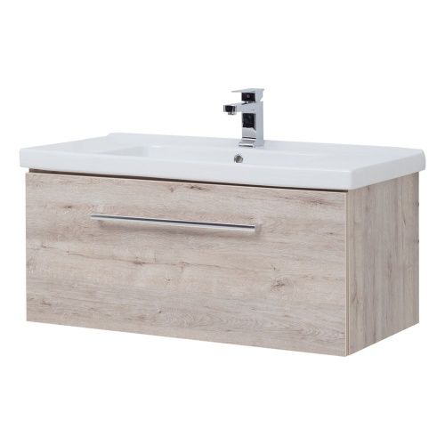 Тумба под раковину Dreja Big Inn 77.0204D 80х50 подвесная цвет бежевый - фото 2