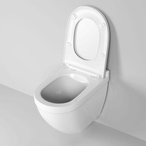 Унитаз подвесной Grossman Санфаянс GR-4483S белый с сиденьем микролифт безободковый каскадный смыв - фото 4