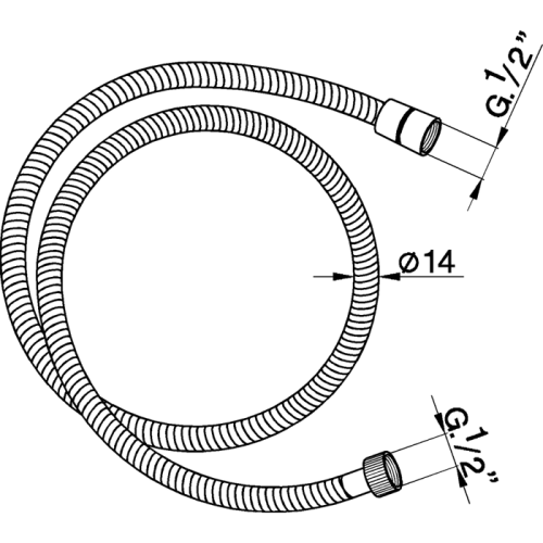 Душевой шланг Cisal Shower ZA00901024 золото - фото 2