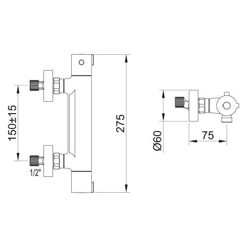 Смеситель Clever Up! Urban 61010 настенный черный - фото 2